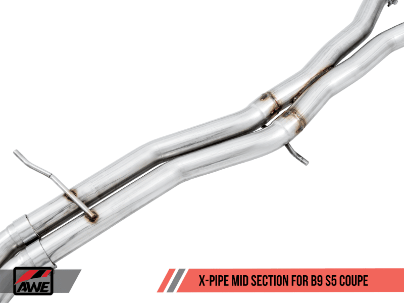 AWE Tuning Audi B9 S5 3.0T Touring Edition Exhaust - Black Diam Tips (102mm) - Image 7