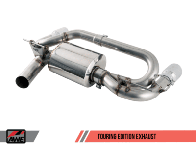 Alternative view of AWE Tuning BMW F22 M235i / M240i Touring Edition Axle-Back Exhaust - Chrome Silver Tips (102mm)