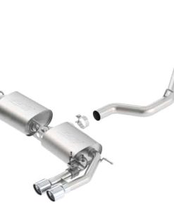 Alternative view of Borla 13-15 Audi S3 S-Type Dual Round Rolled Catback Exhaust