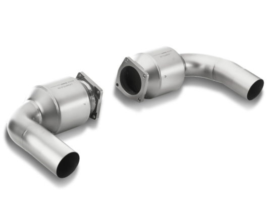Alternative view of Akrapovic 10-13 Porsche 911 Turbo/Turbo S (997) Link Pipe Set w/ Cat (Titanium)