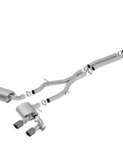 Borla 17-18 Chevrolet Camaro ZL1 6.2L V8 Atak Catback Exhaust w/ Dual Mode Valves CF Black Anod