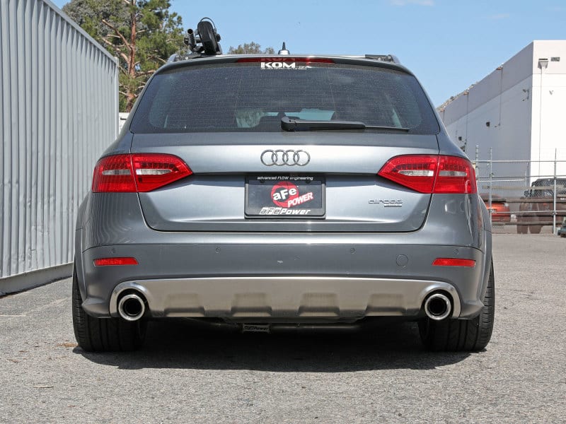 afe MACH Force-Xp 13-16 Audi Allroad L4 SS Axle-Back Exhaust w/ Polished Tips - Image 6