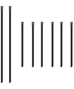 Alternative view of Mishimoto Set of Six 6in & Two 14in Stainless Steel Locking Ties