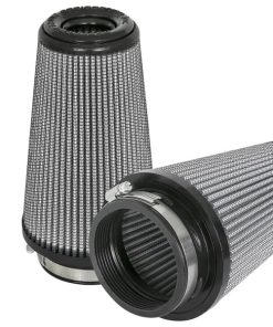 aFe Magnum FLOW Pro DRY S Replacement Air Filter (Pair) F-3.5in. / B-5in. / T-3.5in. (Inv) / H-8in.