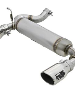 aFe Rebel Series 2.5in 409 SS Axle-Back Exhaust w/Polished Tips 07+ Jeep Wrangler (JK) V6 3.6L/3.8L