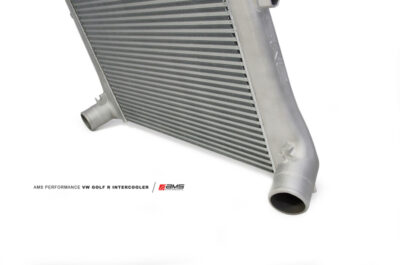 Alternative view of AMS Performance 2015+ VW Golf R MK7 Front Mount Intercooler Upgrade w/Cast End Tanks