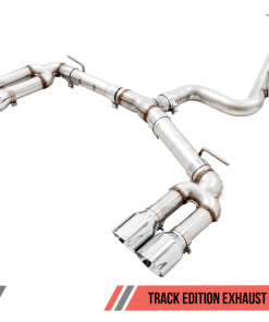 Alternative view of AWE Tuning Audi 8V S3 Track Edition Exhaust w/Chrome Silver Tips 102mm