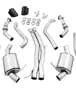 AWE Tuning Audi B9.5 RS 5 Coupe Non-Resonated Touring Edition Exhaust - RS-Style Diamond Black Tips