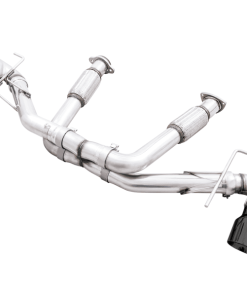 AWE Tuning 2020 Chevrolet Corvette (C8) Track Edition Exhaust - Quad Diamond Black Tips