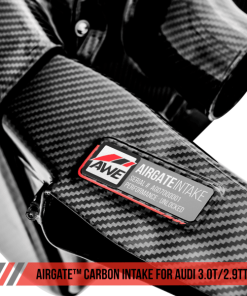 Alternative view of AWE Tuning Audi B9/B9.5 S4/S5/RS5 3.0T Carbon Fiber AirGate Intake w/ Lid