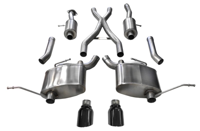 Corsa 11-21 Jeep Grand Cherokee 3.6L 2.5in Dual Rear Exit Sport Exhaust w/ 4.5in Black Tips - Image 4