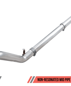 Alternative view of AWE Tuning 2018+ Jeep Wrangler JL/JLU 2.0T Non-Resonated Mid Pipe