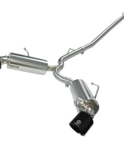 aFe Takeda Exhaust Axle-Back 13-15 Scion FRS / Subaru BRZ 304SS Black Dual Tips Exhaust