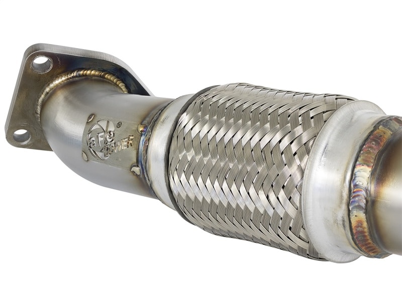 aFe Power Elite Twisted Steel 16-17 Honda Civic I4-1.5L (t) 2.5in Rear Down-Pipe Mid-Pipe - Image 4