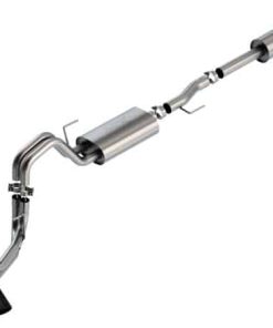 Alternative view of Borla F-150 2021 3.3L CC SB EC STB XL/XLT/Lariat/KR/Plnm/LTD 3/2.25 DSE Cat-Back ATAK Black CHR Tips