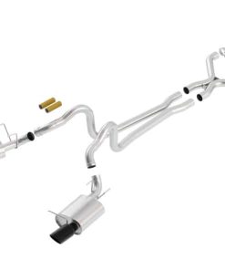 Alternative view of Borla 2011-2012 Mustang GT 5.0L Black Chrome 4.5in Rd Tip ATAK Catback Exhaust
