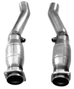 Alternative view of Kooks 04-07 Cadillac CTS-V 3in x 2 1/2in Corsa SS Cat Conn. Pipes (Connects to Center Res)