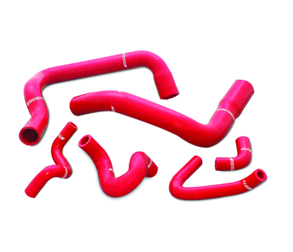 Alternative view of Mishimoto 86-93 Ford Mustang Red Silicone Hose Kit