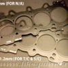 HKS 11 Honda CR-Z 75mm Bore Metal 1.2mm Stopper Head Gasket Set w/ Exhaust Manifold Gasket (CR 8.4)