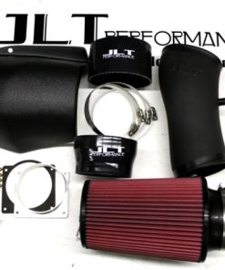 Alternative view of JLT 2001 Ford Mustang Bullitt Black Textured Ram Air Intake Kit w/Red Filter