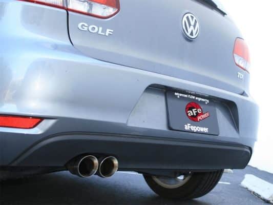 Alternative view of aFe MACHForce XP Exhausts Cat-Back SS-409 EXH CB Volkswagen Golf TDI 11-12 L4-2.0L