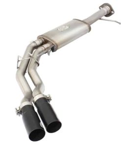 aFe Rebel Series Exhaust SS Front Side Exit CB w/ Black Tips 10-14 Ford F150 Ecoboost V8 6.2L
