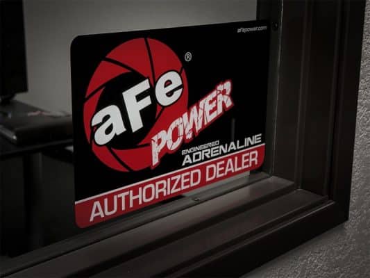 Alternative view of aFe Power Marketing Promotional PRM Cling Window: aFe Power Dealer (Medium)