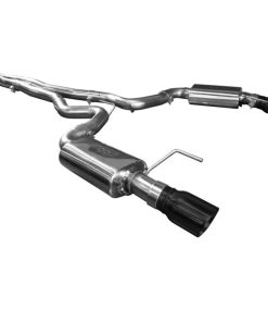 Kooks 15+ Mustang 5.0L 4V Convertible 3in Cat-Back w/ X-Pipe 4in Slash Cut Black Tips Exhaust