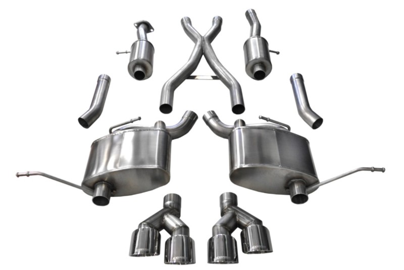Corsa 11-20 Jeep Grand Cherokee 3.6L V6 Polished Sport Cat-Back Exhaust - Image 4