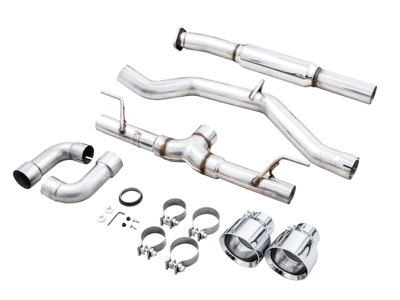 AWE Subaru BRZ/ Toyota GR86/ Toyota 86 Track Edition Cat-Back Exhaust- Chrome Silver Tips - Image 6