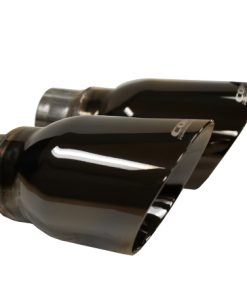 Alternative view of Corsa 15-17 Dodge Charger R/T Pursuit Valance 2.5in Inlet / 4in Outlet Black PVD Tip Kit