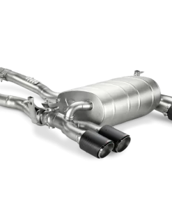Alternative view of Akrapovic 14-17 BMW M3 (F80) Slip-On Line (Titanium) w/ Carbon Tips