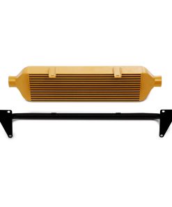 Mishimoto 15-19 Subaru STI Front-Mount Intercooler Kit w/ Black Crash Beam - Gold Core