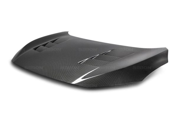 Alternative view of Seibon 2016-2018 Honda Civic Coupe/Sedan/Hatchback TS-Style Carbon Fiber Hood