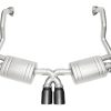 SOUL 09-12 Porsche 987.2 Cayman / Boxster Valved Exhaust - Slash Cut Satin Black Tips