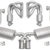 SOUL 00-04 Porsche 986 Boxster Street Exhaust Package - Straight Cut Brushed Finish Tips