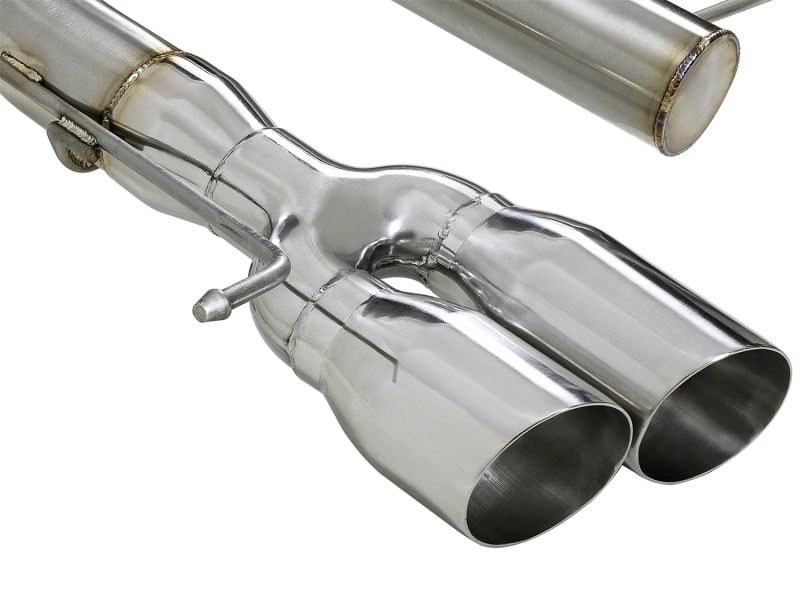 aFe MACHForce XP 08-13 BMW 135i L6-2.0L N54/N55 3in. 304 SS Axle-Back Exhaust w/Polished Tips - Image 3