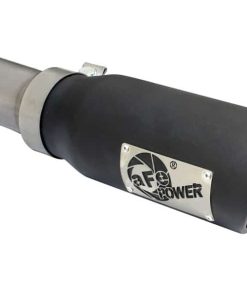 Alternative view of aFe MACHForce XP Exhaust 3in SS Dual Side Exit CB w/ Black Tips 15 Ford F150 Ecoboost V6-2.7L/3.5L