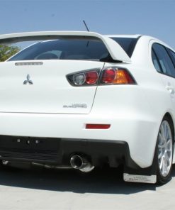 Alternative view of aFe Takeda Exhaust 304SS Dual Cat-Back w/ Polished Tips 08-13 Mitsubishi Lancer Evo X L4 2.0L Turbo