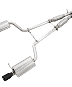 Alternative view of AWE Tuning Audi B6 A4 3.0L Touring Edition Exhaust - w/Diamond Black Tips