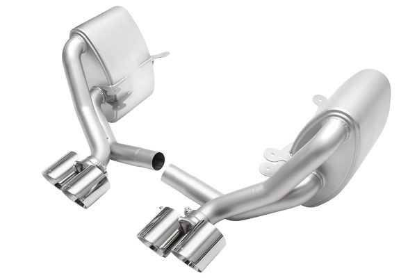 Alternative view of Soul Performance 05-08 Porsche 997.1 Carrera Sport Side Mufflers - Polished Chrome Tips