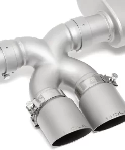 Alternative view of SOUL 17+ Porsche 718 Cayman / Boxster Valved Exhaust - Straight Cut Brushed Finish Tips