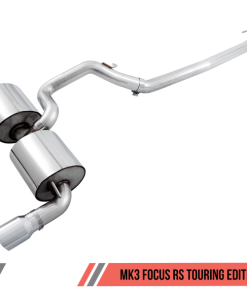 AWE Tuning Ford Focus RS Touring Edition Cat-back Exhaust - Resonated - Diamond Black Tips