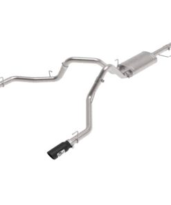 aFe Vulcan 3in 304 SS Cat-Back Exhaust 2021 Ford F-150 V6 2.7L/3.5L (tt)/V8 5.0L w/ Black Tips