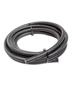 Snow 6AN Braided Stainless PTFE Hose - 15ft (Black)