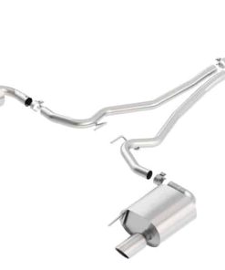 Alternative view of Borla Cat Back 15-17 Ford Mustang 3.7L V6 MT/AT 2.25in Pipe 4in Single Round Rolled Tips