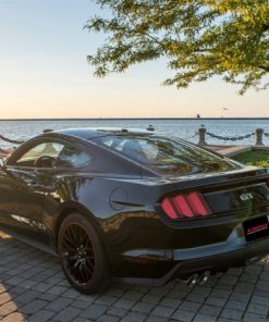 Alternative view of Corsa 15-16 Ford Mustang GT 5.0 3in Cat Back Exhaust Polish Quad Tips (Sport)