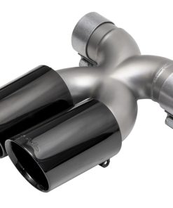 SOUL 13-16 Porsche 987.2 / 981 Cayman / Boxster Bolt-On X-Pipe w/ Tips - Black Chrome Dual Wall Tips