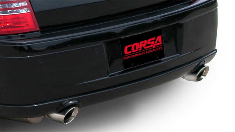 Corsa 05-10 Dodge Charger No Towing Hitch SRT-8 6.1L V8 Polished Xtreme Cat-Back Exhaust - Image 4