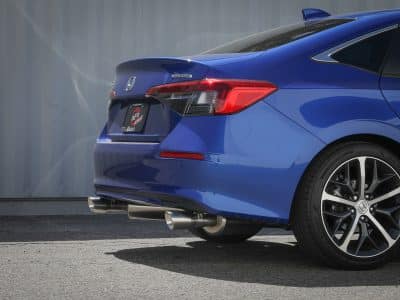 Alternative view of aFe POWER Takeda 2022 Honda Civic Stainless Steel Cat-Back Exhaust System w/ Polished Tip